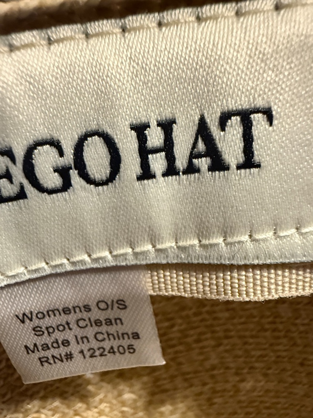 🔥Last San Diego Hat Company Tan Straw Sun Hat with White Trim - Picture 4 of 5